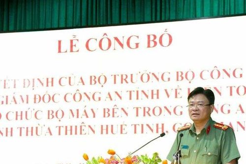 Kiện toàn tổ chức bộ máy Công an tỉnh Thừa Thiên Huế tinh, gọn, mạnh