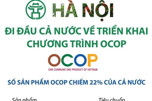 Hà Nội đi đầu cả nước về triển khai chương trình OCOP