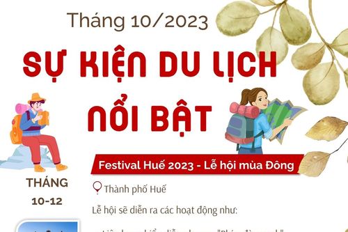 Sự kiện du lịch nổi bật tháng 10/2023