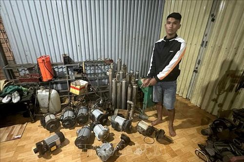 Lâm Đồng: Khởi tố 6 đối tượng trộm cắp hàng trăm máy bơm nước