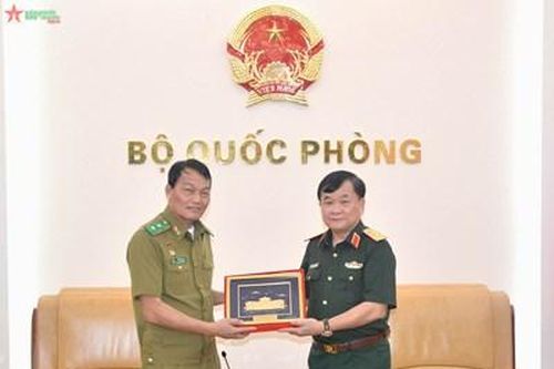 Thượng tướng Hoàng Xuân Chiến tiếp Tổng cục trưởng Tổng cục An ninh Lào
