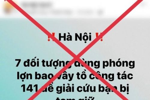 Hà Nội: Không có việc 'Tổ công tác 141 bị 7 đối tượng dùng phóng lợn bao vậy'