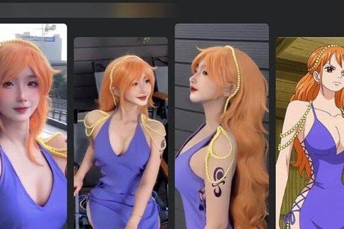Màn cosplay bóng hồng Nami trong One Piece khiến vạn netizen trên Facebook 'đứng hình'