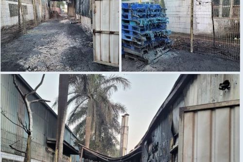 Cháy tại khu công nghiệp ở Hải Phòng