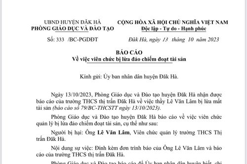 Kon Tum: Không nghe lời cảnh báo, hai giáo viên bị lừa gần 1,4 tỉ đồng