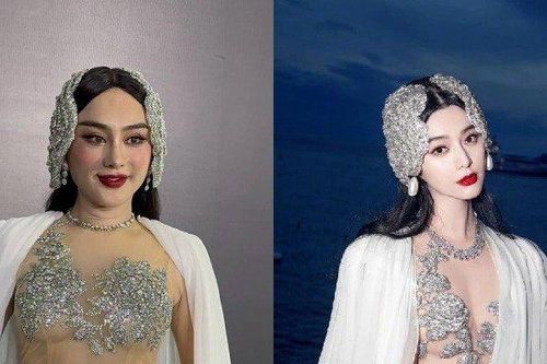 Lâm Khánh Chi chiếm sóng thảm đỏ khi bỏ 1 tỷ 'cosplay' Phạm Băng Băng