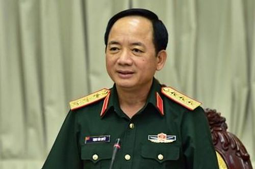 Thượng tướng Trịnh Văn Quyết làm việc tại Quân khu 9