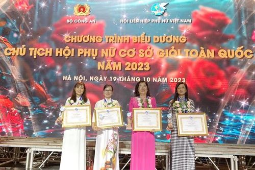 Đồng Tháp có 4 Chủ tịch Hội Phụ nữ cơ sở giỏi được biểu dương toàn quốc