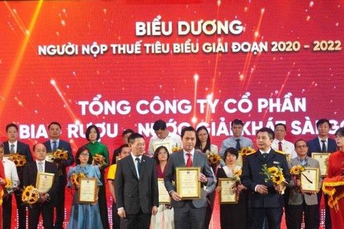 Sabeco được vinh danh doanh nghiệp nộp thuế tiêu biểu 2020-2022