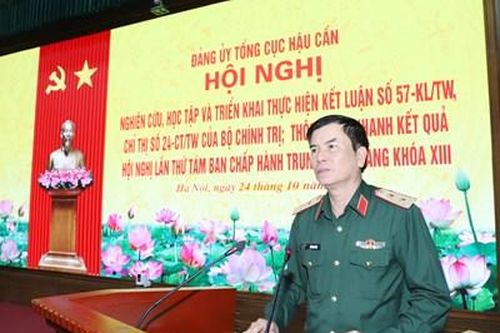 Đảng ủy Tổng cục Hậu cần quán triệt các kết luận, chỉ thị của Trung ương