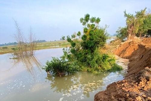 TX. Hồng Lĩnh (Hà Tĩnh): Sạt lở nghiêm trọng bờ sông Minh