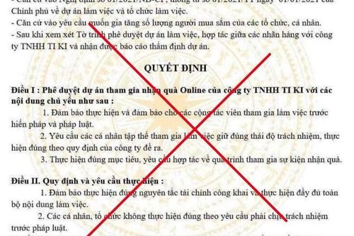 Bộ Công Thương cảnh báo thông tin giả mạo Bộ trưởng 'phát quà online'