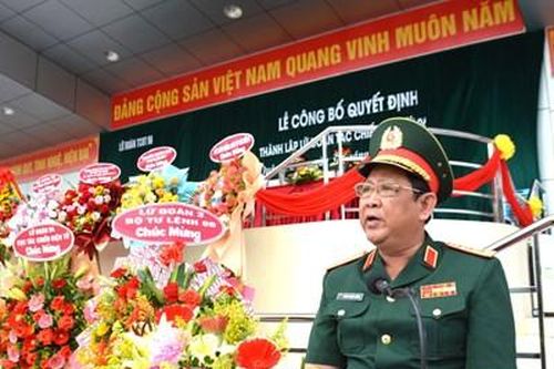 Thượng tướng Huỳnh Chiến Thắng dự Lễ công bố Quyết định thành lập Lữ đoàn Tác chiến điện tử 96