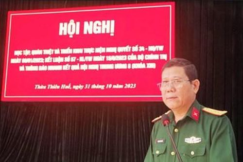 Đảng bộ Quân sự Thừa Thiên Huế thông báo nhanh kết quả Hội nghị Trung ương 8 khóa XIII