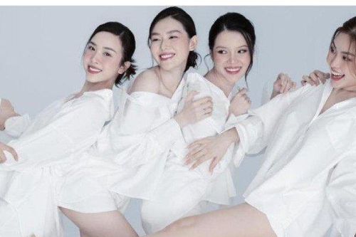 Dàn mỹ nhân Việt mặc áo sơ mi lả lơi, khoe chân trắng nõn gây chú ý