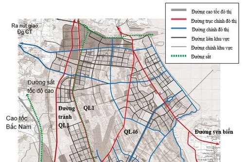 Expanded Vinh city to have 16 key road transportation projects, with a total estimated investment of VND 4.521 trillion