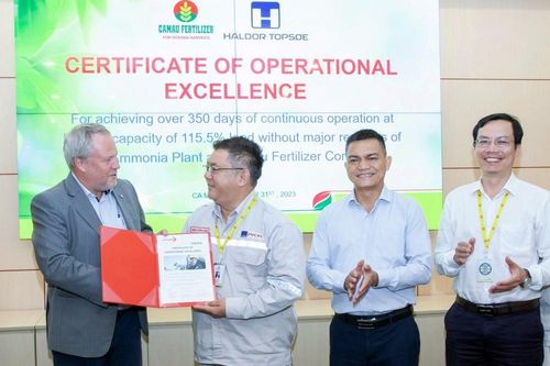 Nhà máy Đạm Cà Mau thêm kỷ lục mới về vận hành an toàn hơn 350 ngày