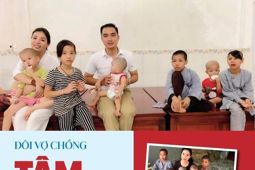 Đôi vợ chồng tâm huyết làm từ thiện vì trẻ em