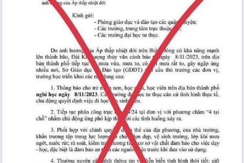 Sở GD&ĐT Đà Nẵng bị giả văn bản cho học sinh nghỉ học vì mưa lũ
