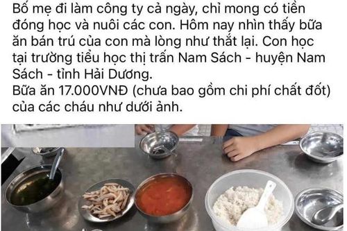 Kiểm tra suất ăn 'lèo tèo' có giá 17.000 đồng