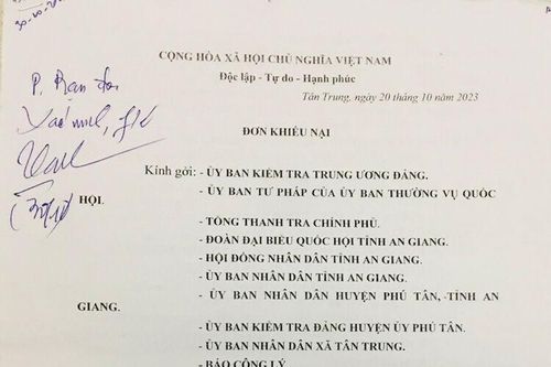 Trả lời phản ánh của bà Võ Thị Tẻn
