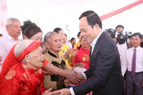 Phó Thủ tướng Chính phủ Trần Lưu Quang dự Ngày hội Đại đoàn kết tại tỉnh Thanh Hóa