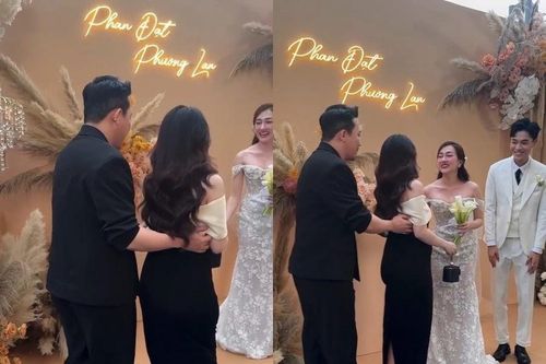 Hot girl Sam khoe bụng bầu ăn cưới, diện đồ xinh như búp bê