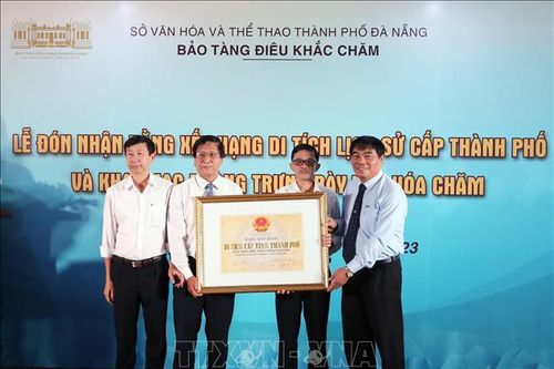 Bảo tàng Điêu khắc Chăm đón nhận bằng xếp hạng Di tích lịch sử