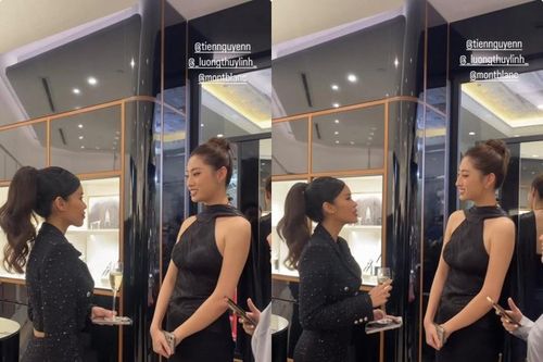 Mẹ con Tiên Nguyễn đọ sắc cùng Hoa hậu Lương Thùy Linh