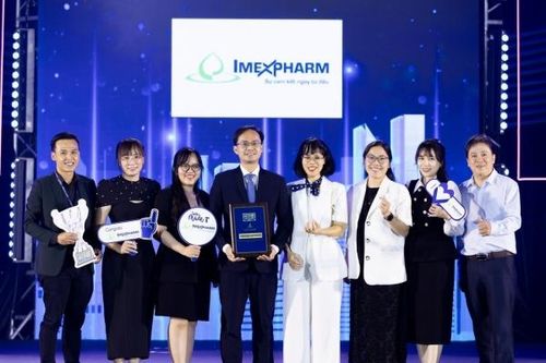 Imexpharm được vinh danh Top 5 công ty có môi trường làm việc tốt nhất Việt Nam