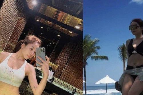 Hotgirl Trâm Anh diện đồ tập cũng khoe 'đường cong gắt như đường đua'