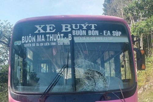 Va chạm xe buýt, hai bố con thiệt mạng