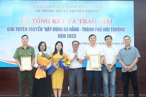 Đà Nẵng: Trao giải báo chí tuyên truyền 'Xây dựng Đà Nẵng - Thành phố môi trường' năm 2023