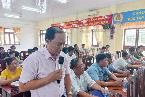 Ðại biểu Quốc hội tỉnh An Giang tiếp xúc cử tri xã Ô Long Vĩ