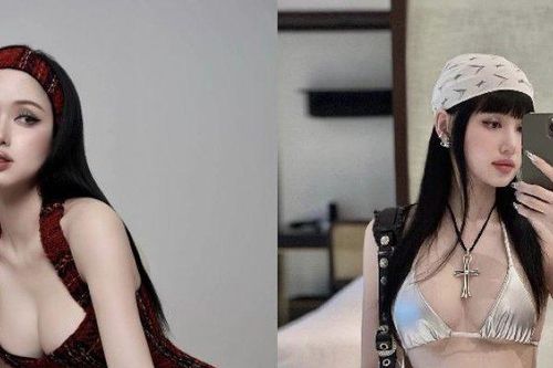Tâm Tít như búp bê sống với váy trễ nải