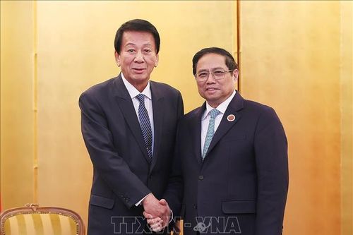 Thủ tướng Phạm Minh Chính tiếp nguyên Đại sứ đặc biệt Nhật Bản - Việt Nam