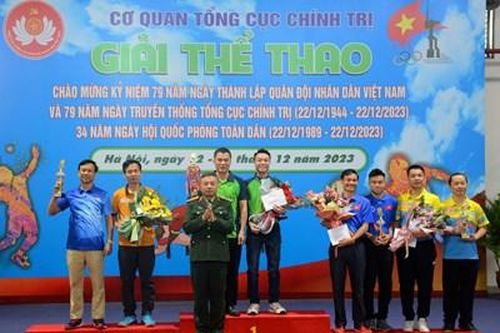 Bế mạc giải thi đấu thể thao cơ quan Tổng cục Chính trị năm 2023