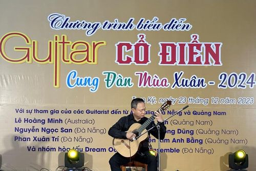 Lắng đọng đêm nhạc guitar cổ điển Cung đàn mùa xuân 2024
