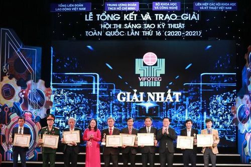90 giải pháp được trao giải Sáng tạo kỹ thuật toàn quốc lần thứ 17
