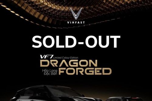 VinFast VF7 Hỏa Long 'cháy hàng' sau 22 phút mở bán tại Việt Nam