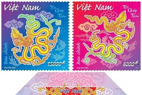 Phát hành bộ tem bưu chính 'Tết Giáp Thìn' 2024