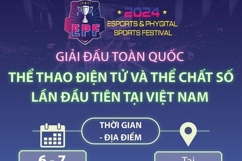 Giải đấu toàn quốc Thể thao điện tử và thể chất số lần đầu tiên tại Việt Nam