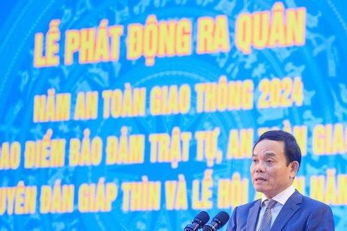 Phó Thủ tướng Trần Lưu Quang phát động năm an toàn giao thông 2024