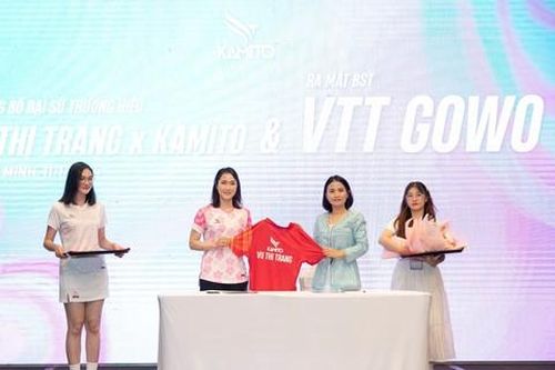 Cặp đôi Tiến Minh – Vũ Thị Trang cùng là Đại sứ cho thương hiệu thể thao Kamito