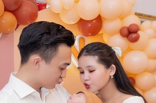 Hoa hậu Ngân Anh tổ chức tiệc đầy tháng cho quý tử