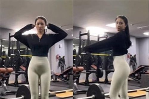 Khoe ảnh tập gym, bạn gái Nhâm Mạnh Dũng bị chê ăn mặc phản cảm