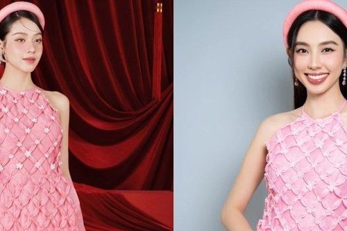 Thùy Tiên, Thanh Thủy đẹp 'một chín một mười' với áo dài Lê Ngọc Lâm