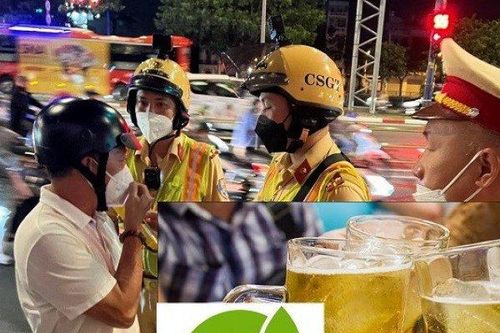 Uống bia KHÔNG CỒN lái xe máy vẫn có thể bị phạt