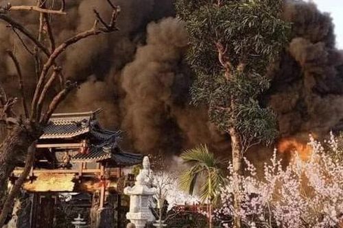 Hà Nam: Vụ hỏa hoạn ở Chùa Phật Quang được xác định ban đầu là do chập điện