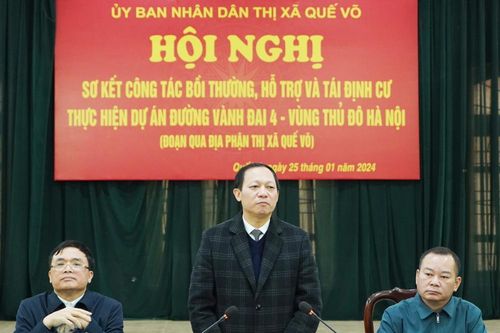 Bắc Ninh: Thị xã Quế Võ hoàn thành 92,7% giải phóng mặt bằng Vành đai 4